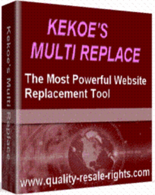 Product picture *NEW* Kekoes Multi Replace The Most Powerful 2011