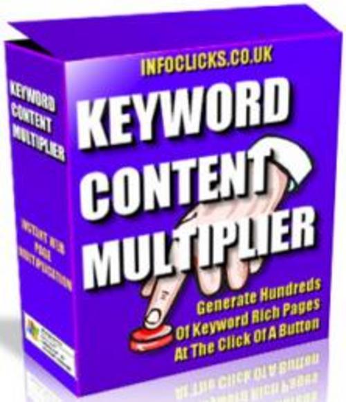 Product picture *NEW* Keyword Content Multiplier Generate Hundreds  2011