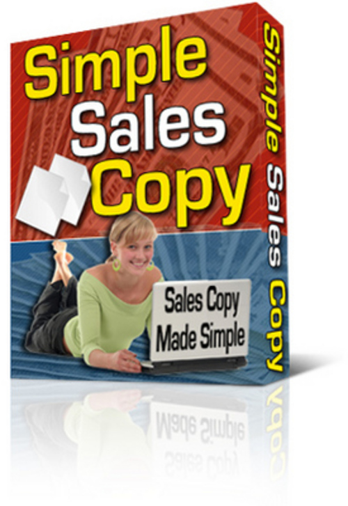 Product picture *NEW* Simple Sales Copy 2011
