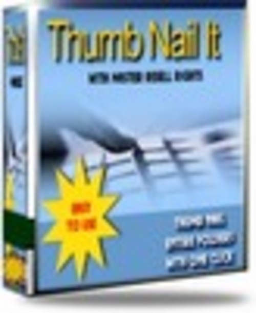 Product picture *NEW*ThumbNail It now With Master Resale Rights.2011