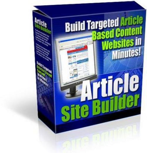 Product picture **NEW**Article Site Builder with MRR  2011