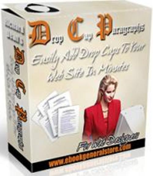 Product picture *NEW* Drop Cap Paragraphs Easily Add Drop Caps 2011