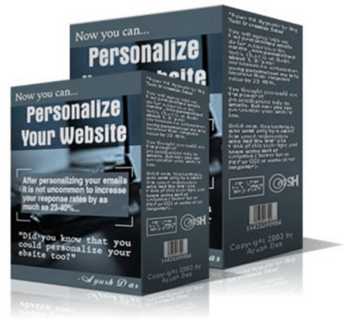 Product picture *NEW* Personalize Your Website 2011