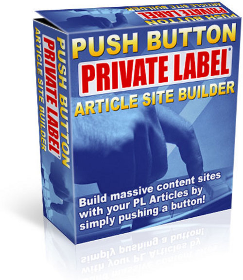 Product picture *NEW* Push Button Private Labels Article Site Builder  2011