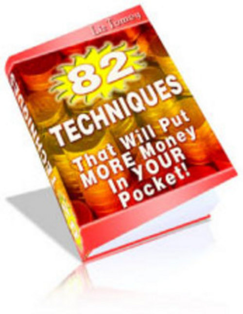 Product picture *NEW* 82 techniques that will putmore money 2011