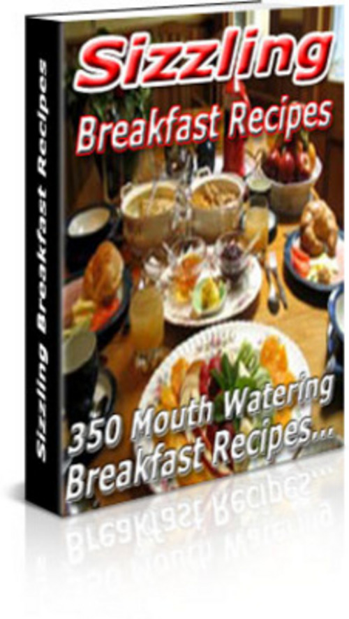 Product picture *NEW* Sizzling Breakfast Recipes With PLR 2011